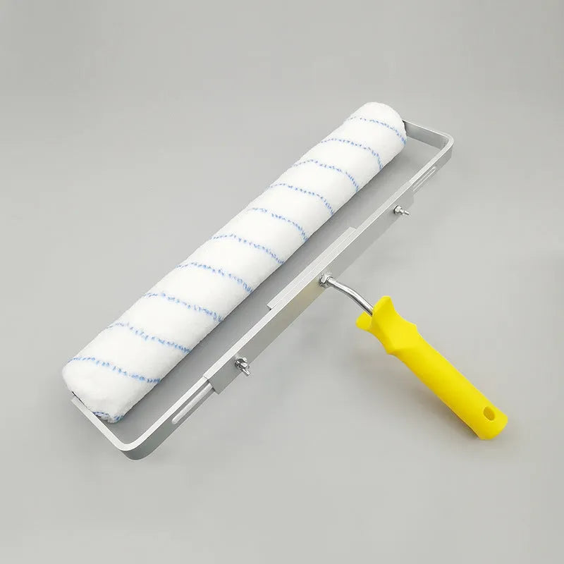 18-inch paint roller kit with three brush heads for walls and floors