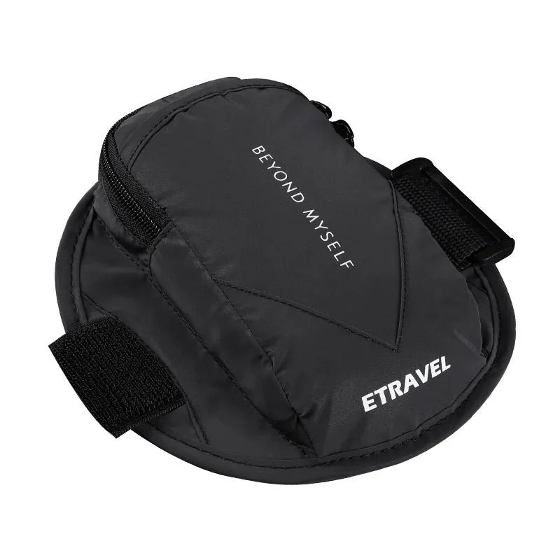 Lightweight reflective running arm bag with adjustable strap for outdoor sports