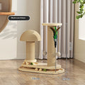 Solid wood cat turntable scratching post with oval rotating design and multiple style options
