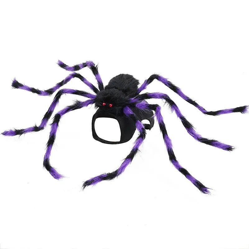 Halloween spider pet costume for dogs and cats in multiple sizes and colours