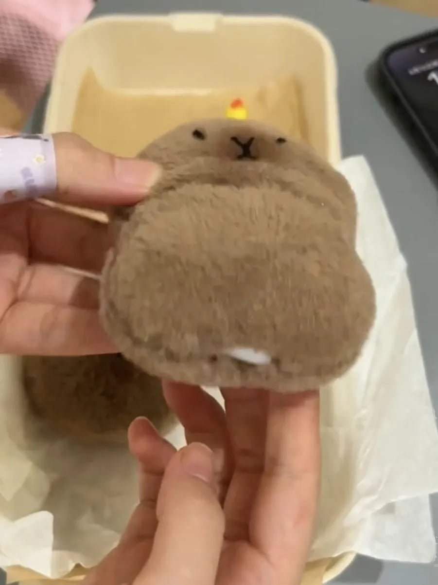 Capabala cute capybara earphone case for AirPods with Bodhi material and hanging accessory