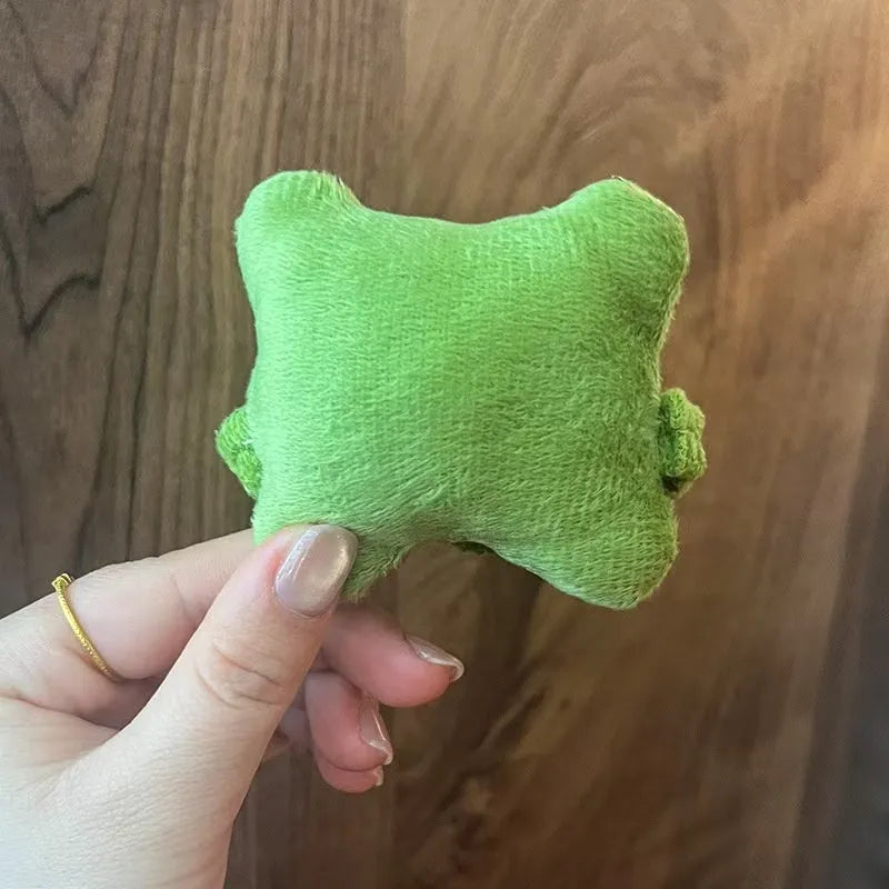 Polyester plush mouse pad wrist protector in blue, green, and pink colour options
