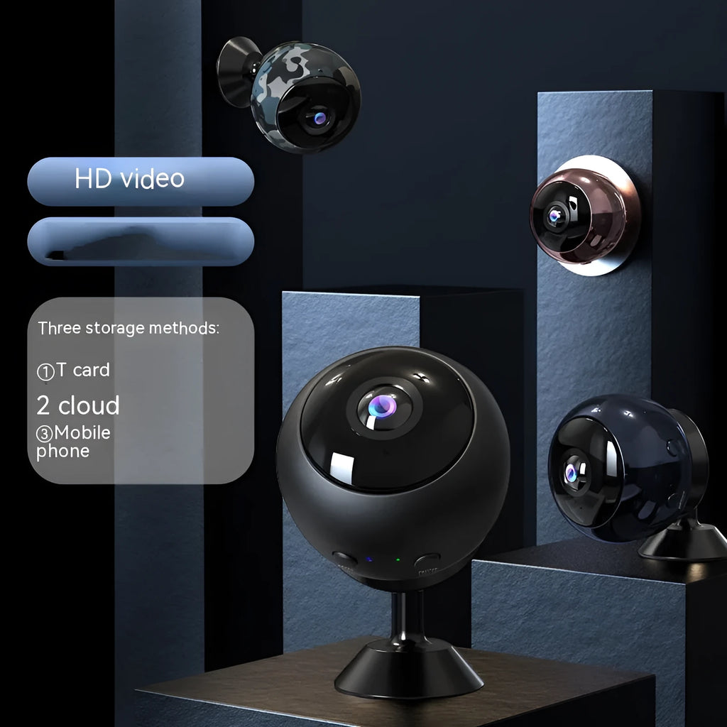 1080p wireless WIFI surveillance camera with ABS material housing and 3.6° lens