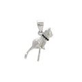 925 sterling silver cat pendant necklace with clavicle-length chain