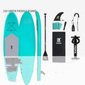 Inflatable paddleboard 320cm long 0.9mm PVC in green with carbon paste style