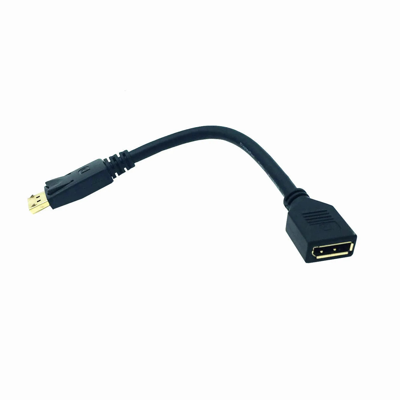 DP male to female extension cable 0.3 metre black DisplayPort