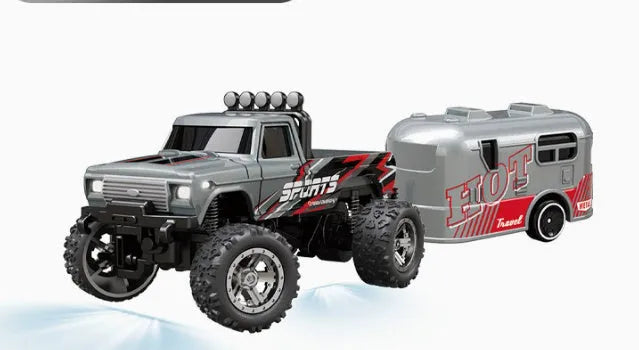 Alloy four-wheel drive electric rock crawler toy with remote control for girls aged 0-3 years in pink