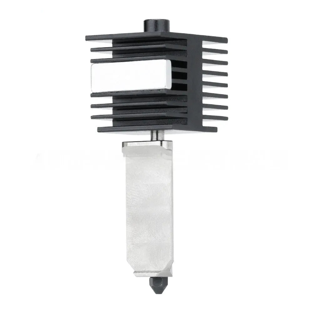 Bambu Lab A1 Mini hot end nozzle assembly set with four hardened steel nozzles and black silicone sleeves