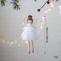Pink and white cloth ballet girl angel plush doll pendant with modern simplicity design