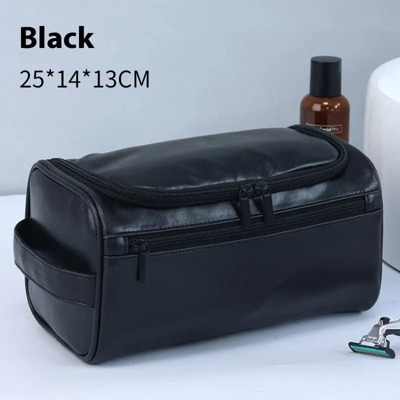Large capacity waterproof cosmetic storage bag in retro style with multiple colour options