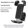 Black stainless steel and ABS navigation bracket for bicycle or electric vehicle handlebar