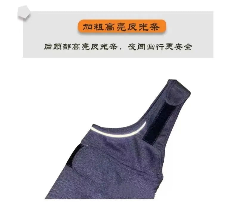 Heather grey dog anxiety vest or warm jacket for small, medium and large breed dogs.