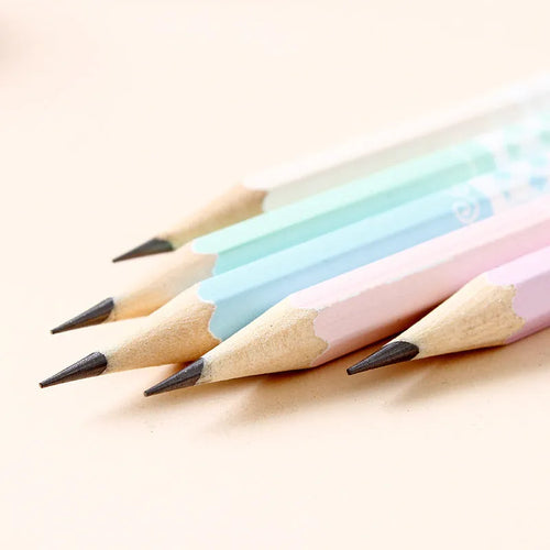 Basswood hexagonal thermal transfer pencil with wooden shell and HB graphite refill