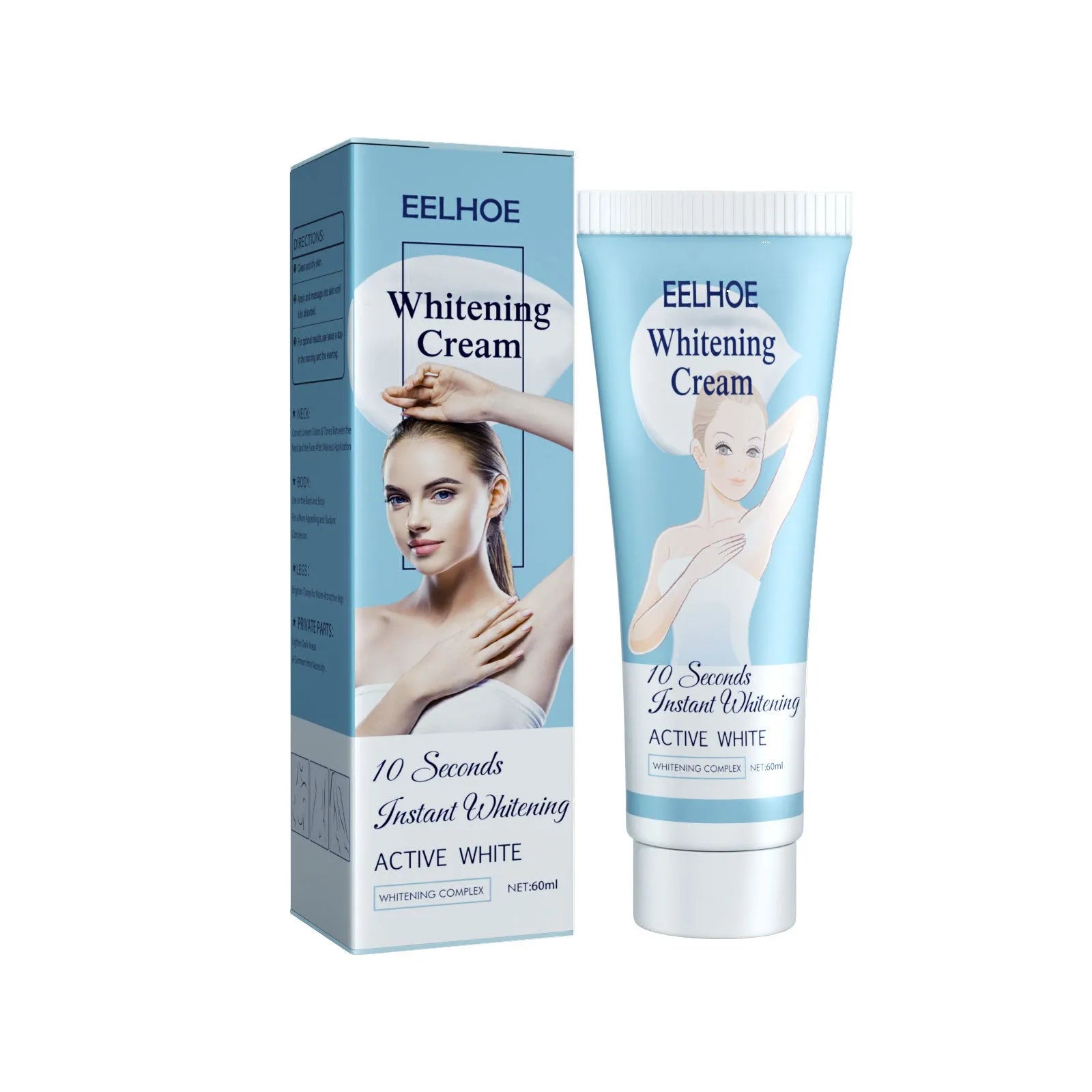 Bellezon Underarm Skin Cream in Blue packaging for pigmentation correction