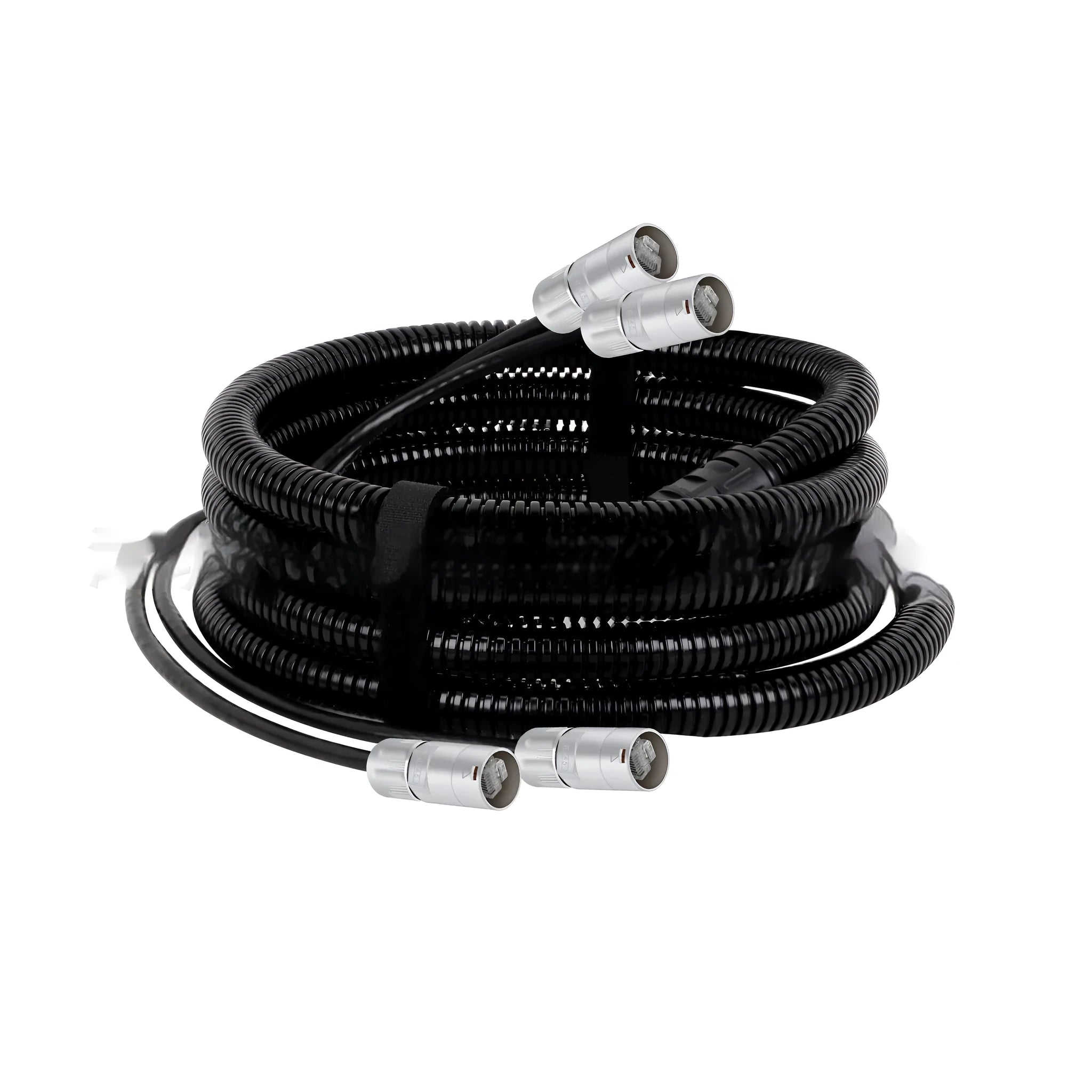 Cat5 or Cat6 Ethernet extension cable with blue RJ45 connectors on a white background